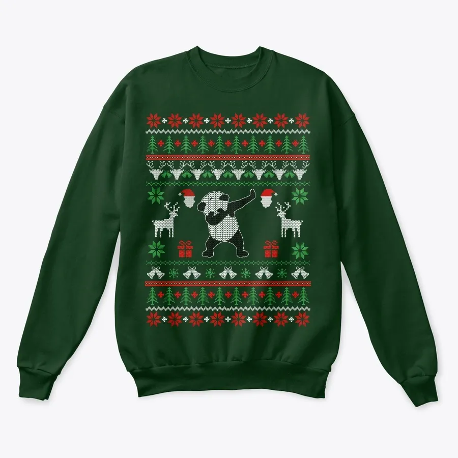 Panda Dabbing Christmas Sweater t-shirt