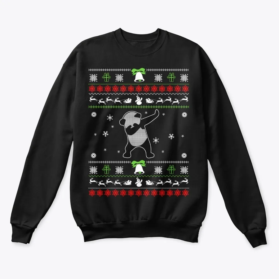 Dabbing Panda Ugly Christmas Sweater t-shirt