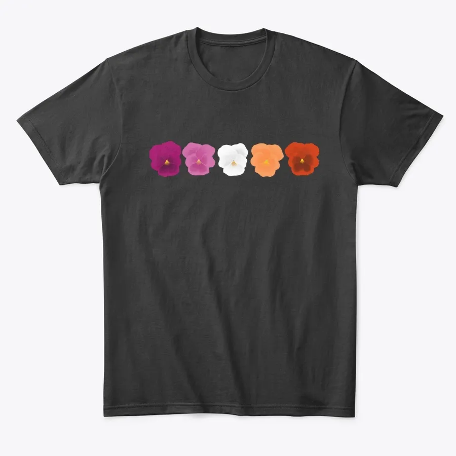 Pride Pansies Lesbian t-shirt