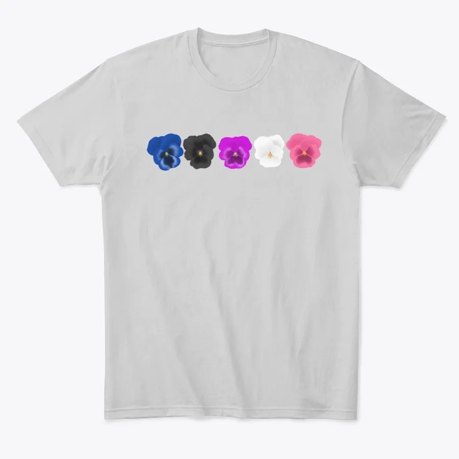 Pride Pansies Genderfluid t-shirt
