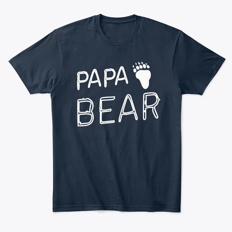 Mens Papa Bear Awesome Camping Tee t-shirt
