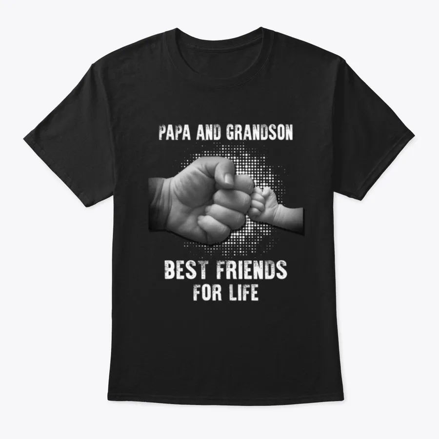 Papa And Grandson Best Friends For Life t-shirt