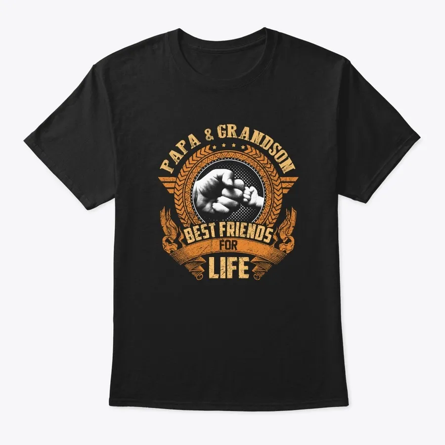 Papa And Grandson Best Friends For Life t-shirt
