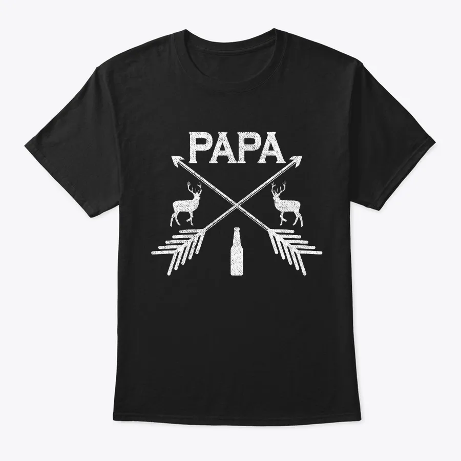 Papa Beer Hunting Shirt Cool Dad Gift t-shirt