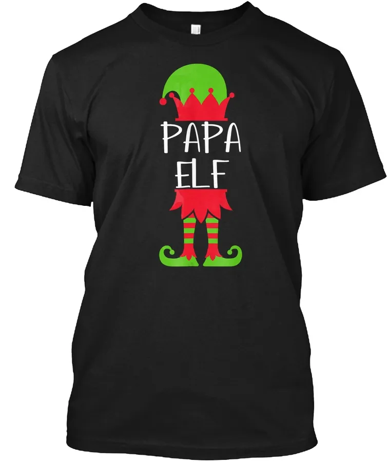 Papa Elf Matching Family Group Christmas t-shirt