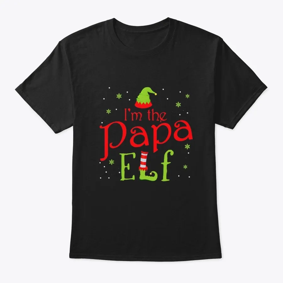 Im The Papa Elf Funny Group Matching t-shirt