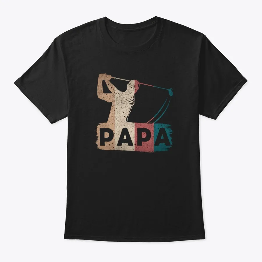 Retro Golfing Papa t-shirt