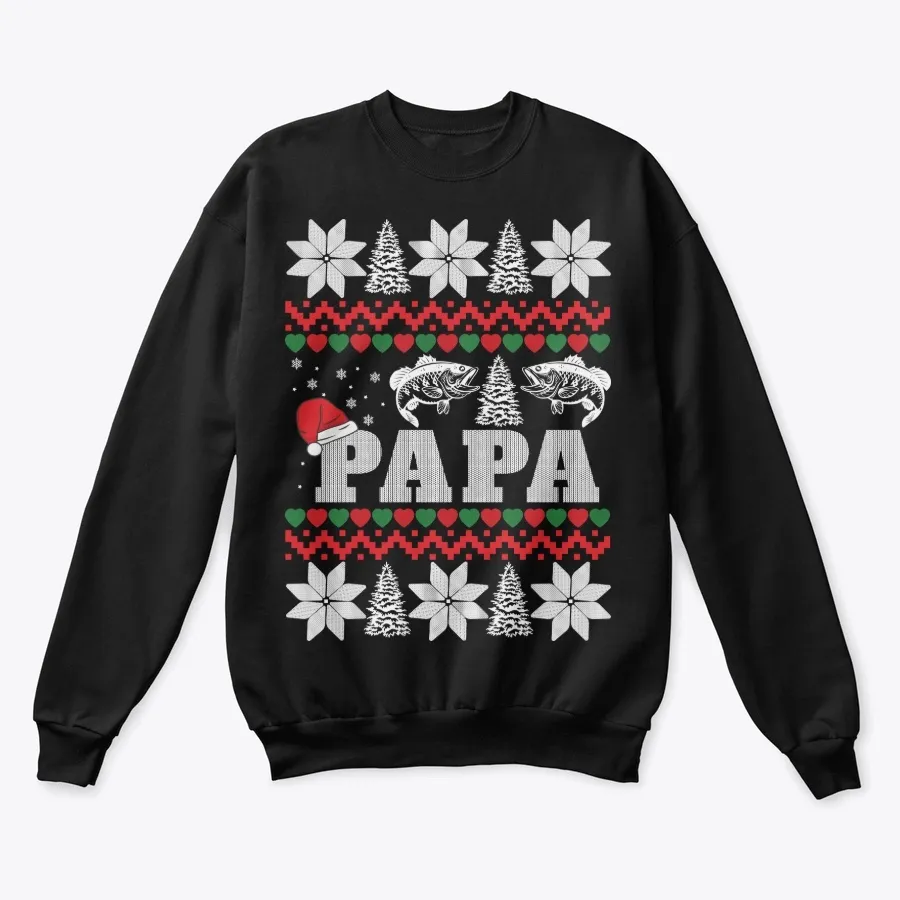 Papa- Fishing Sweater t-shirt