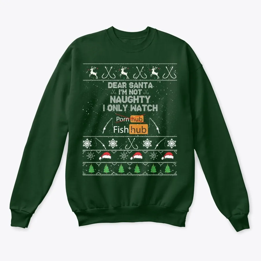 Funny Fishing Ugly Christmas Sweater t-shirt