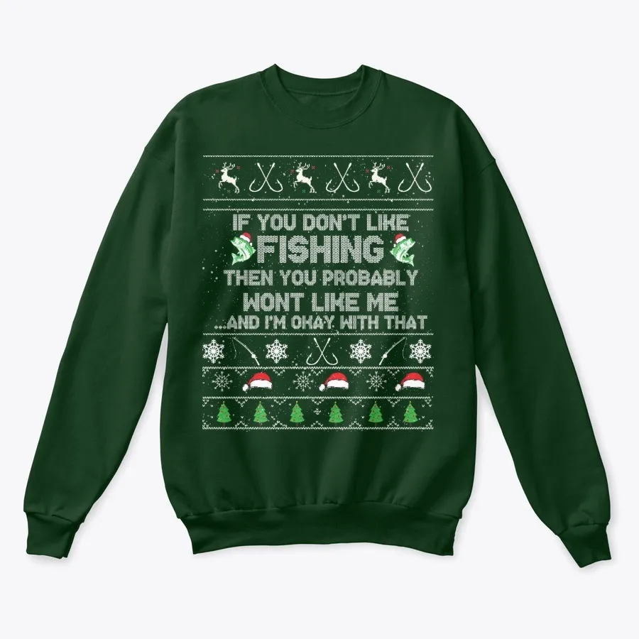 Fishing Ugly Christmas Sweater t-shirt