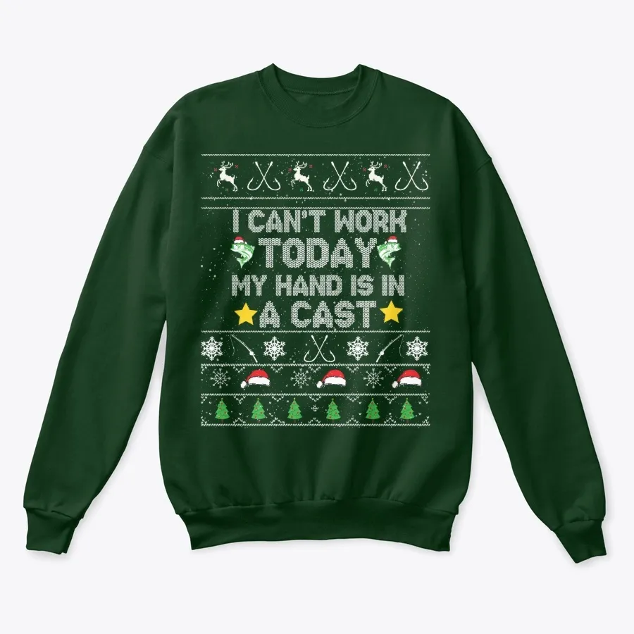 Funny Fishing Ugly Christmas Sweater t-shirt