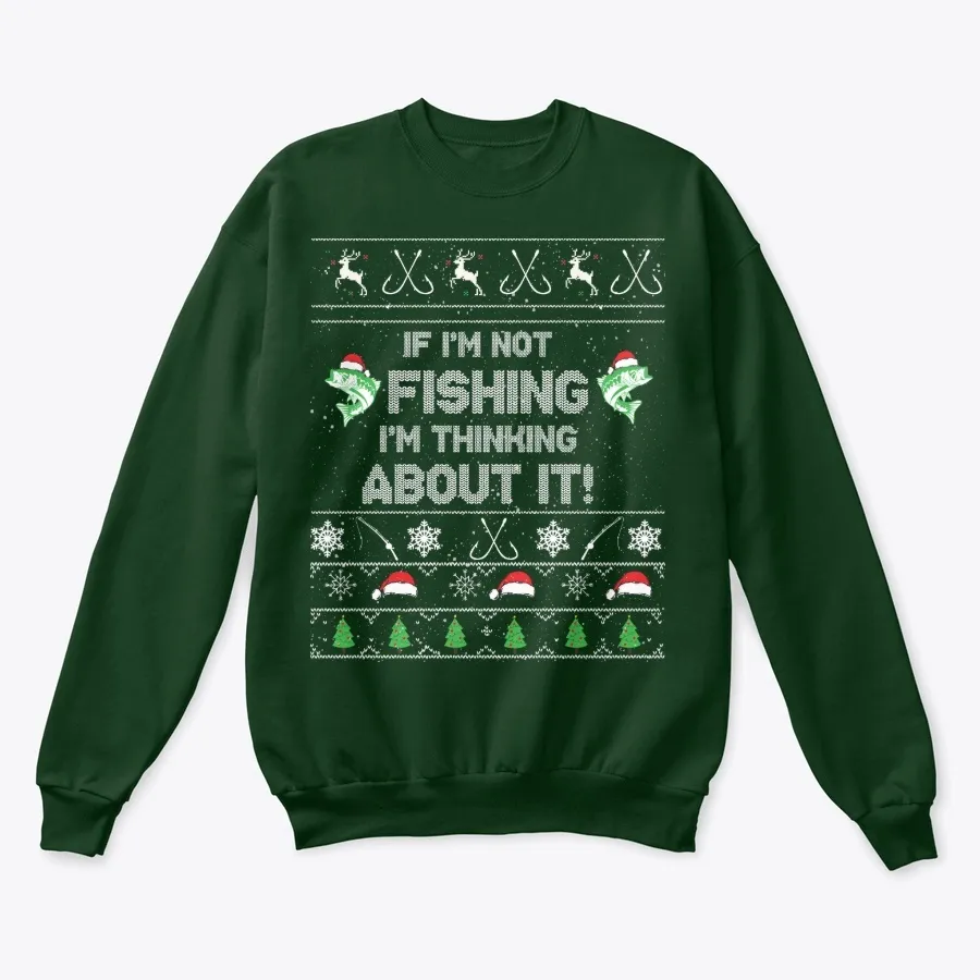 Fishing Ugly Christmas Sweater t-shirt