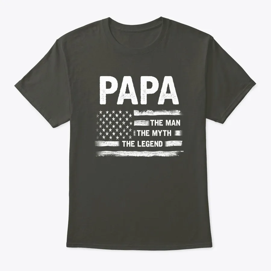 Papa Man Myth Legend American t-shirt