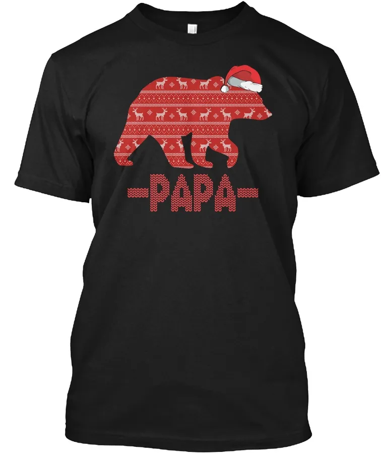 Papa Bear Merry Christmas Funny t-shirt