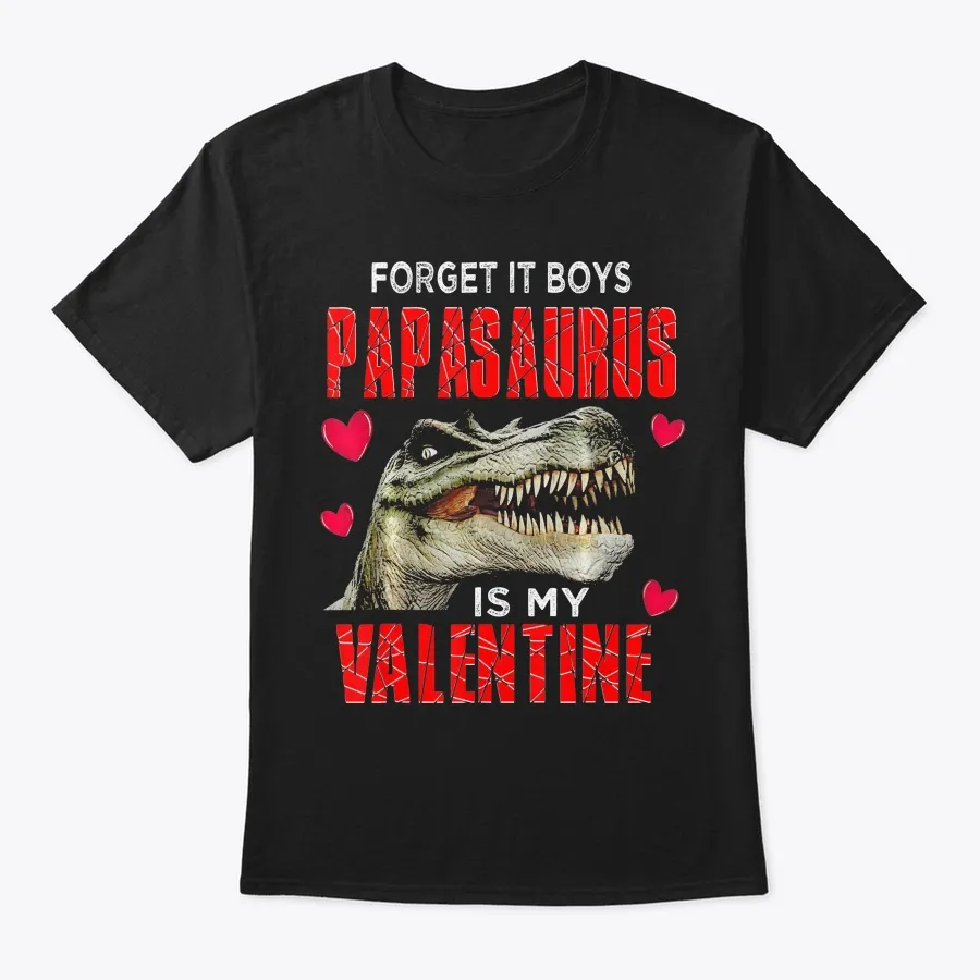 Girls Dinosaur Valentines Day Funny Papa t-shirt