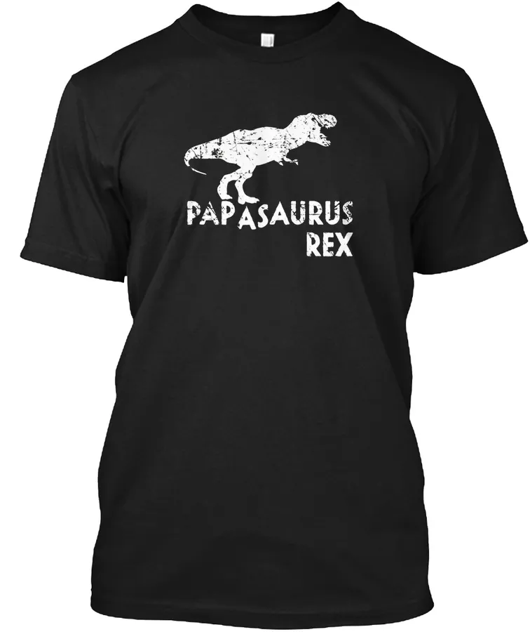 Mens Papasaurus Rex Shirt Funny Cute Dinosaur Fathers Day Gift t-shirt